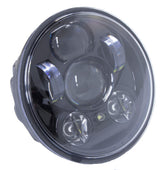 HogLights Australia Headlights Black + Trim Ring Kit Yamaha 5.75" 50w HogLight
